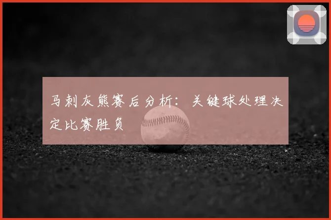 马刺灰熊赛后分析：关键球处理决定比赛胜负
