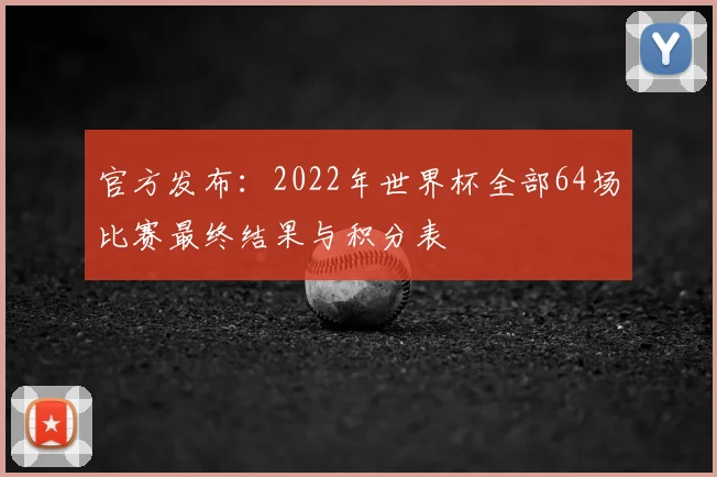 官方发布：2022年世界杯全部64场比赛最终结果与积分表